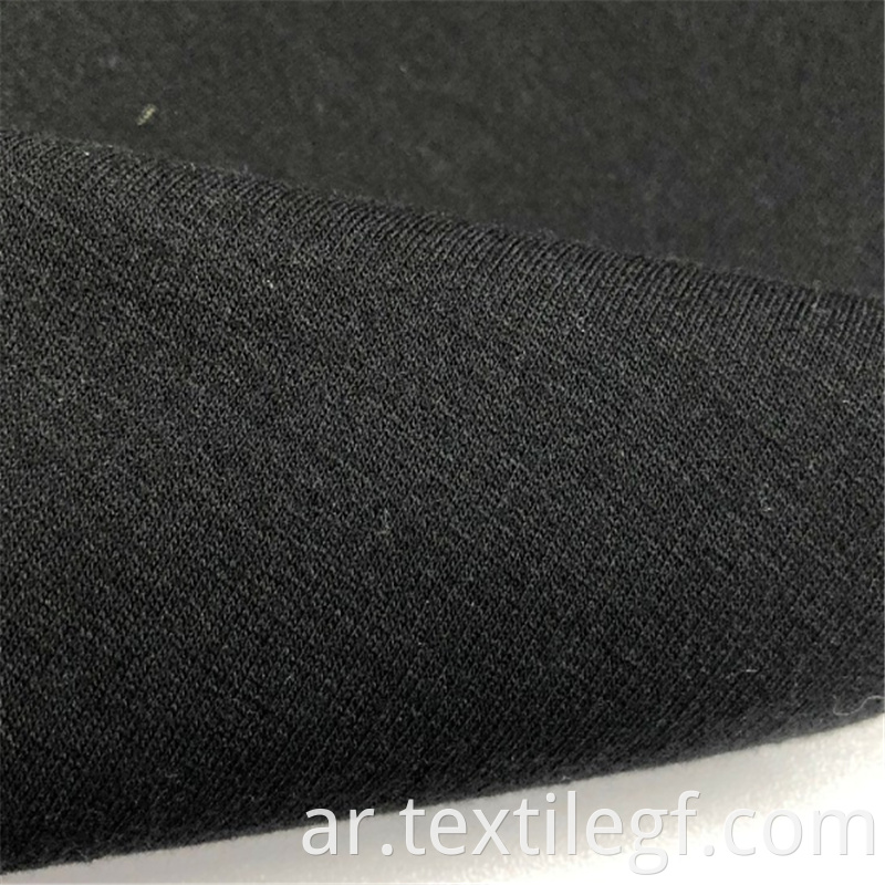 Hot sale TC French Black KnittingTerry Brushed Fabric